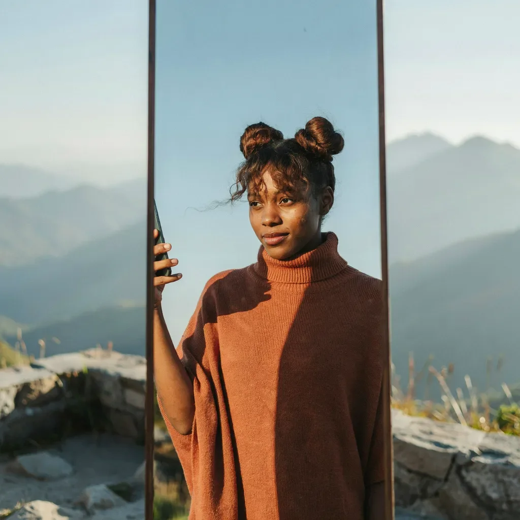 Space buns with curly bangs hairstyle