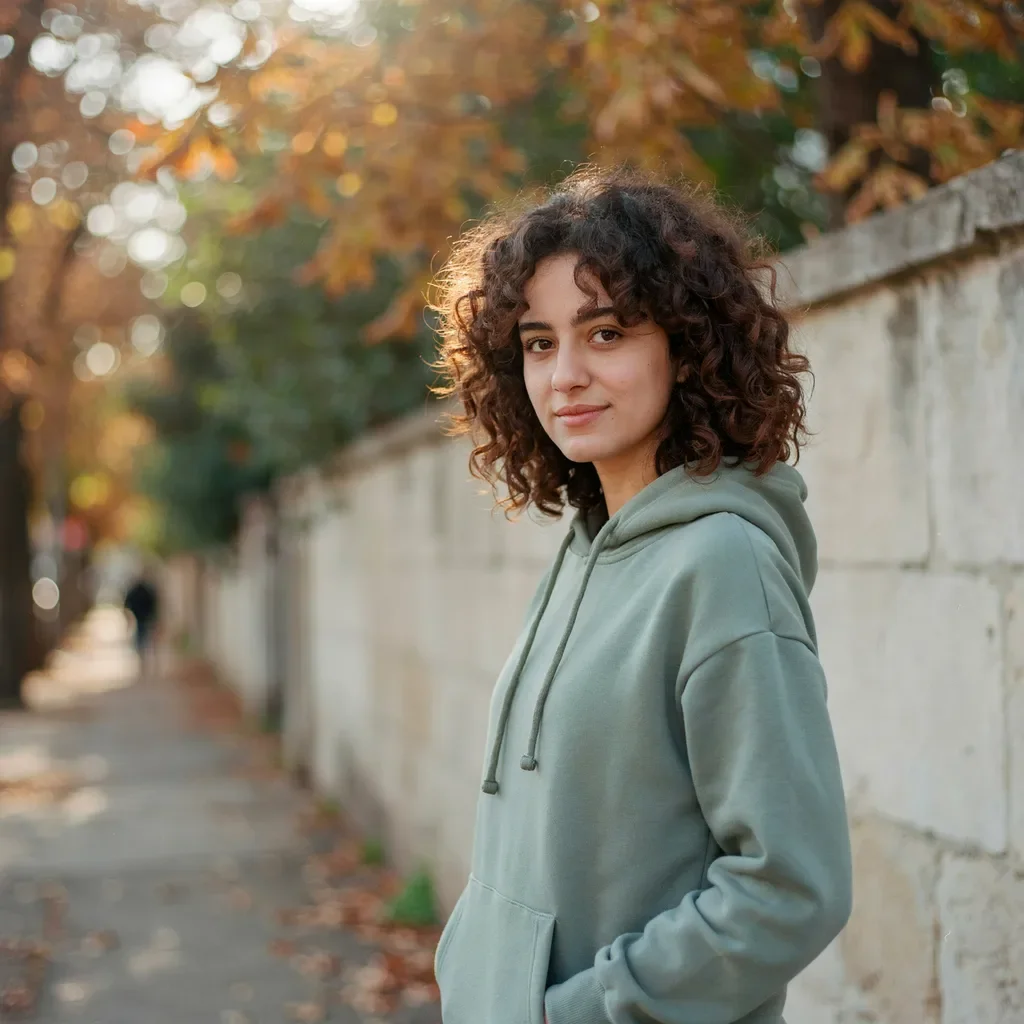 Tapered curly cut hairstyle