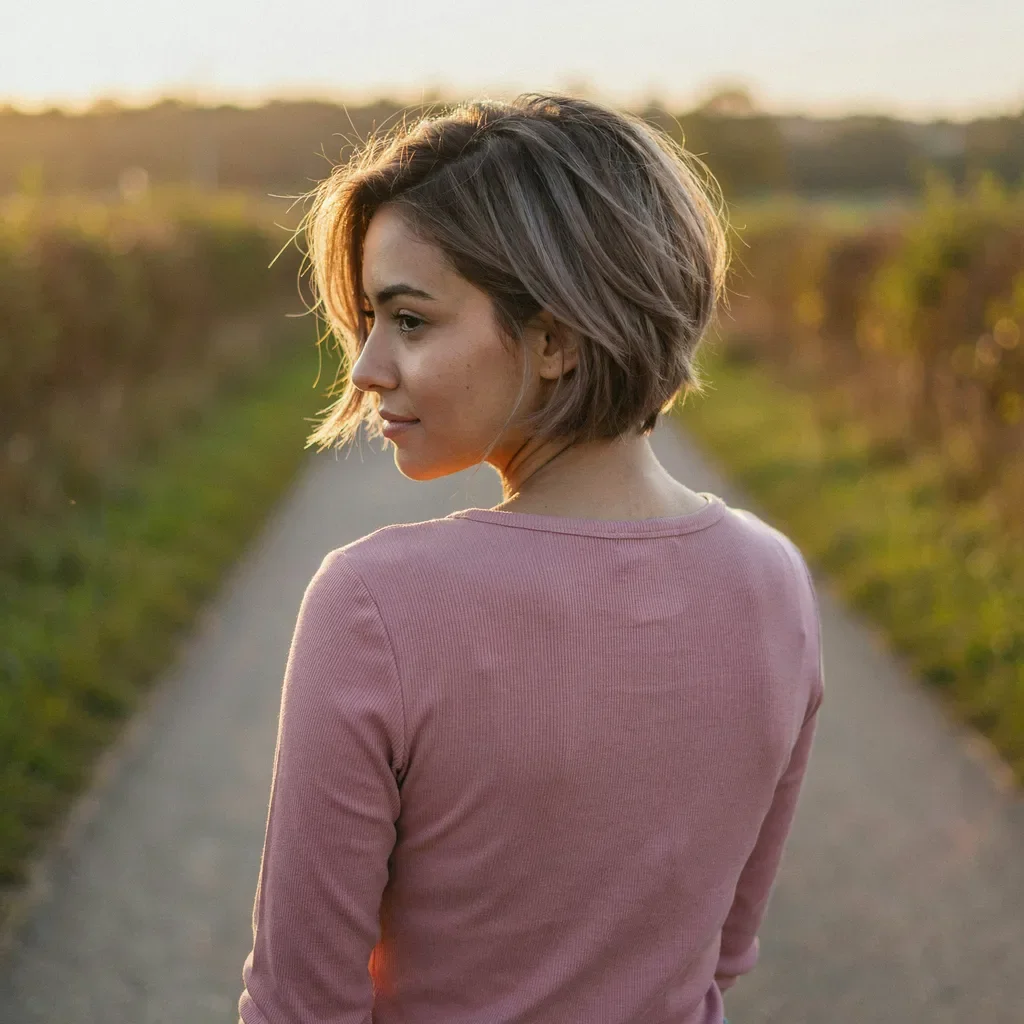 Wispy pixie cut with feathered layers hairstyle