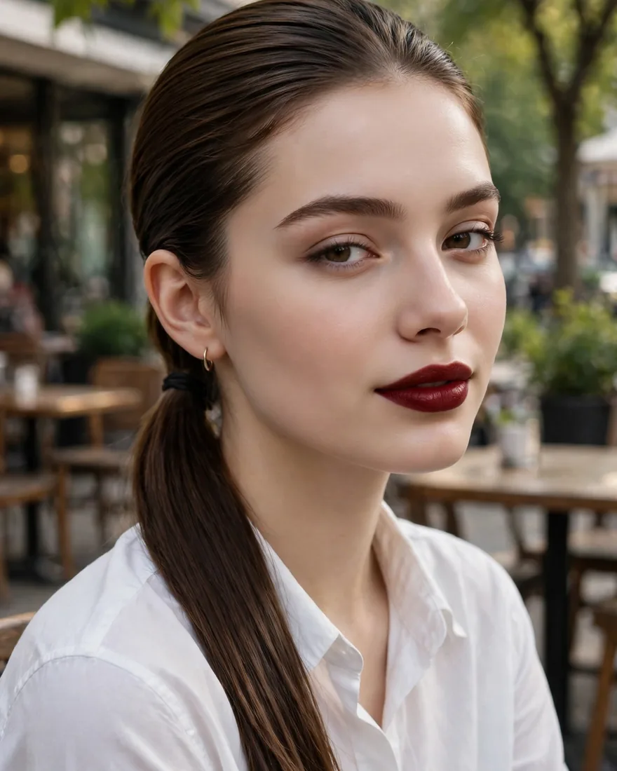 7. 2-Minute Sleek Low Ponytail