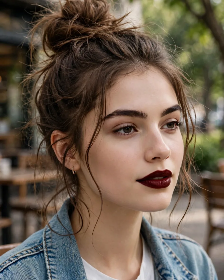 9. 3-Minute Messy Top Knot