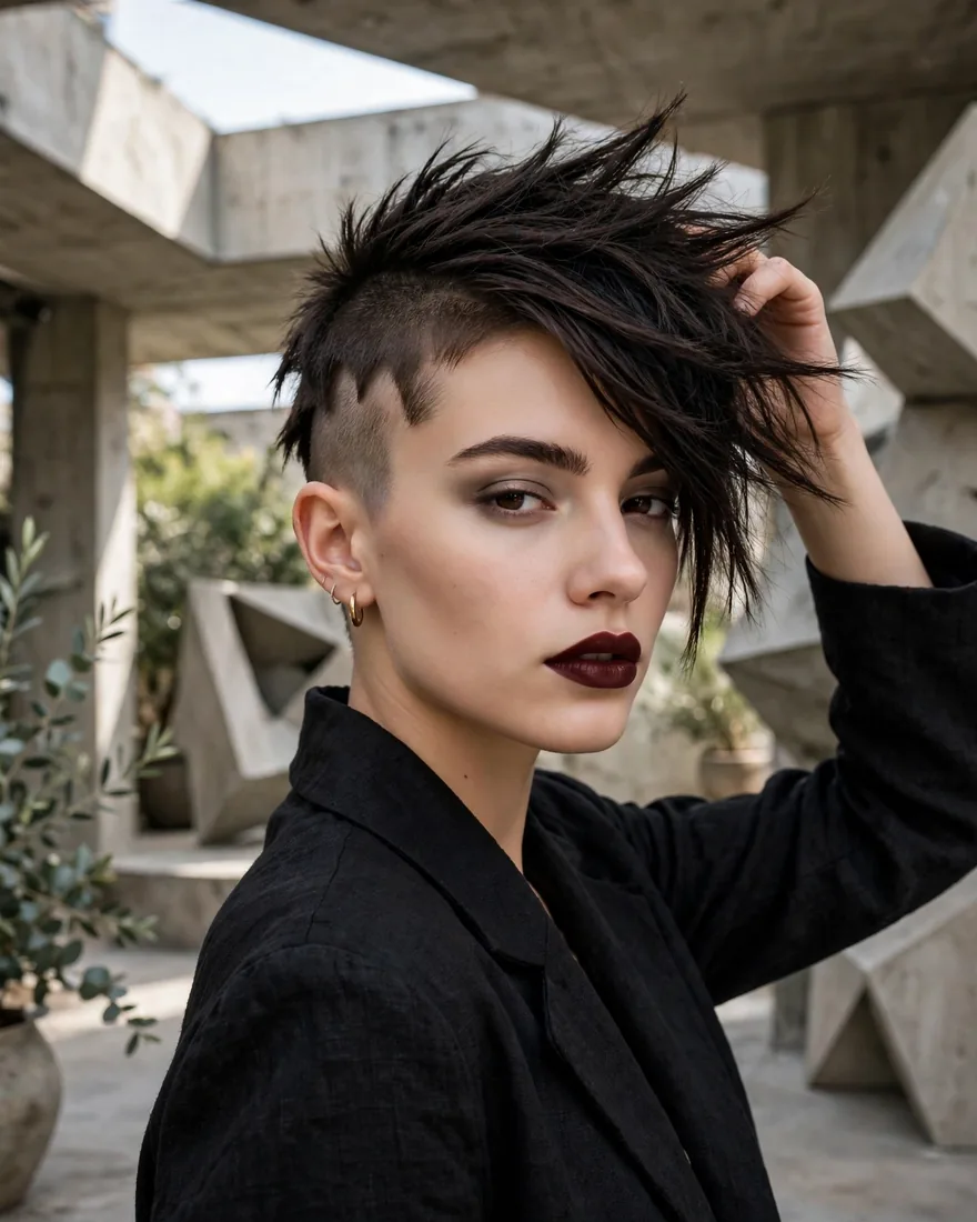 Asymmetrical Buzz Cut