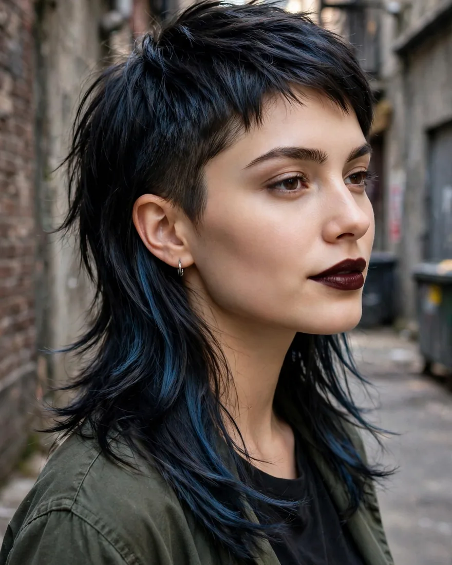 Asymmetrical Soft Mullet