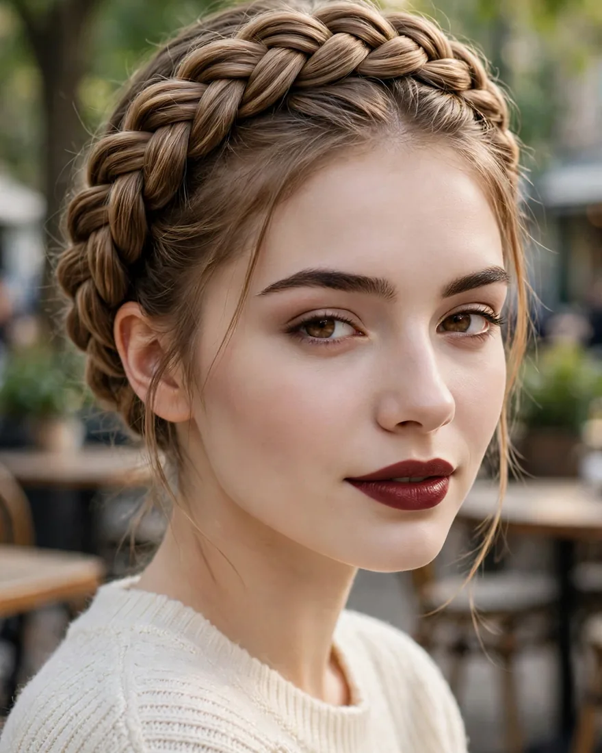 Braided Crown for School Photos