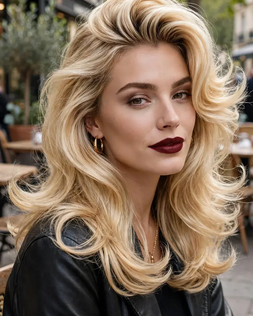 3. Blonde Blowout with Flicks