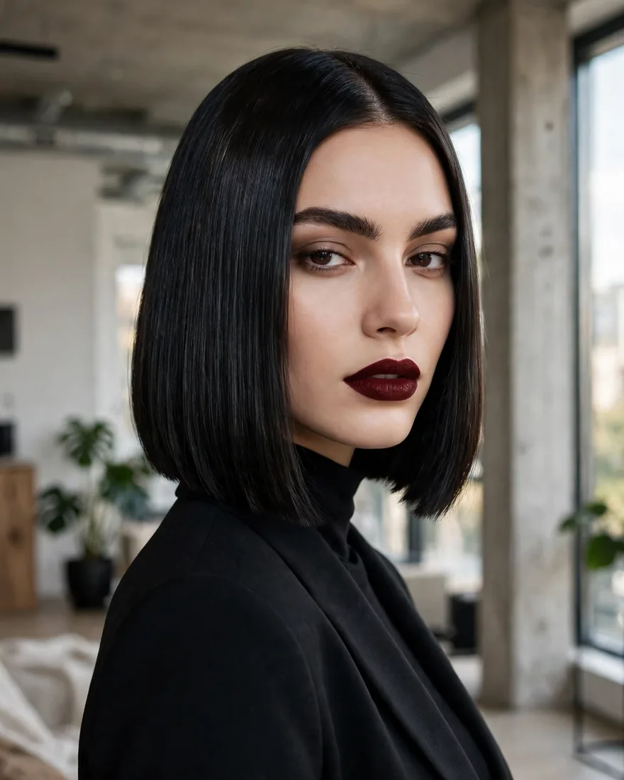 Blunt Chin-Length Bob