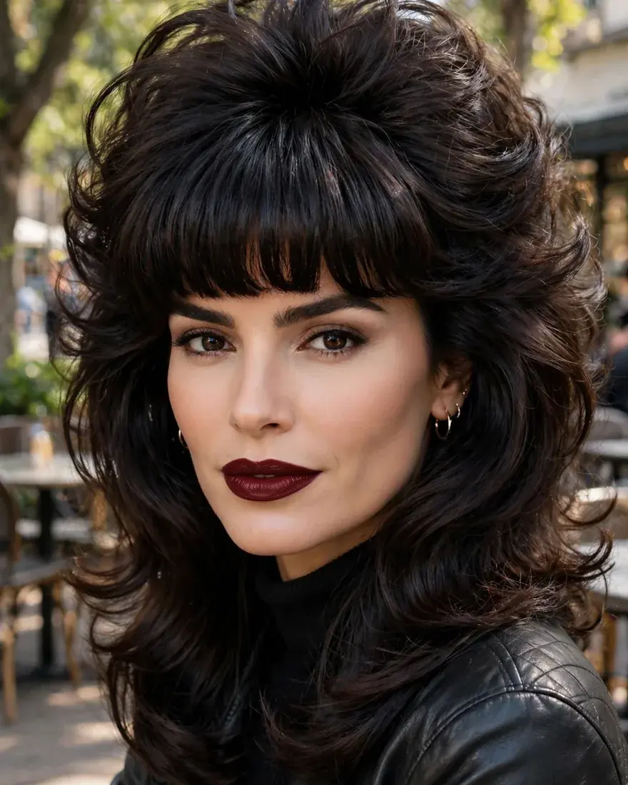 13. Bold Bangs with Volume