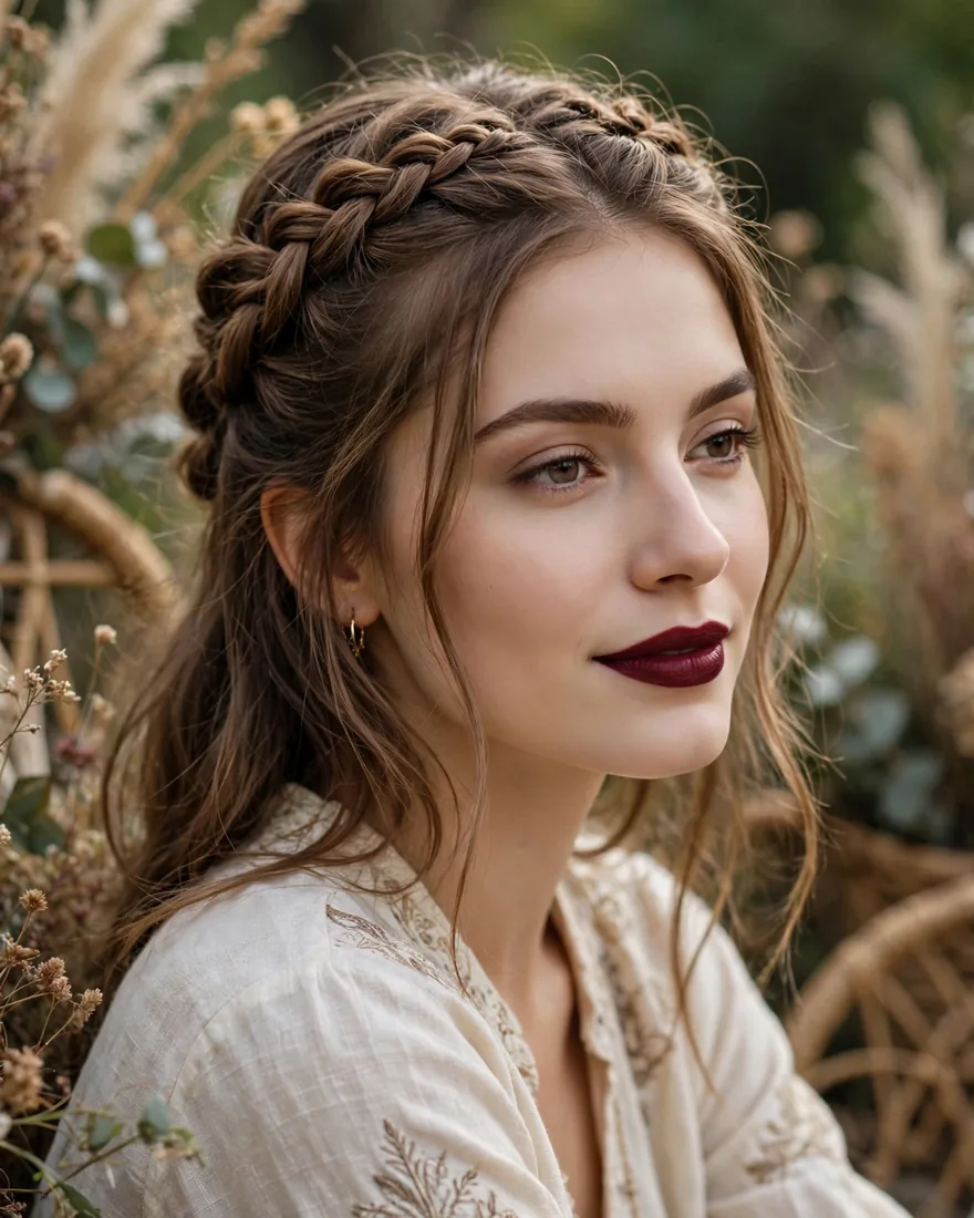 Braided Crown Half Up Braided Crown Half Up