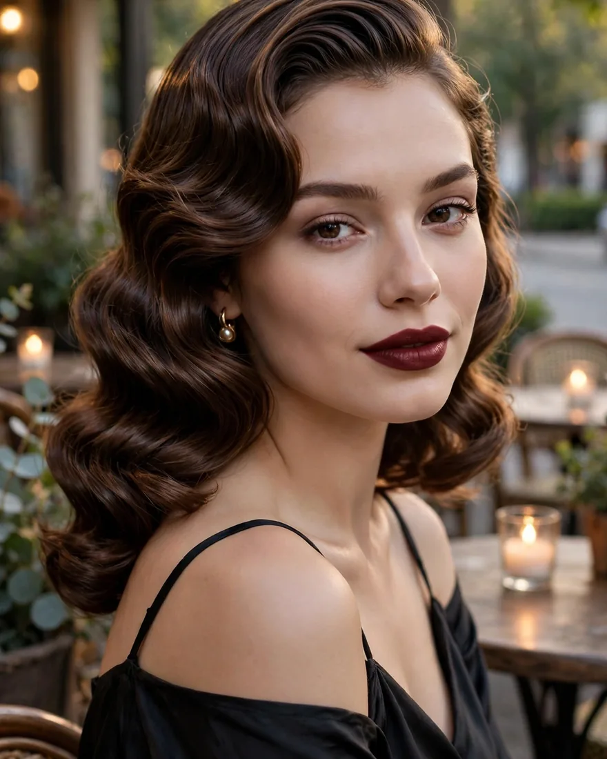 14. Candlelit Old Hollywood Waves