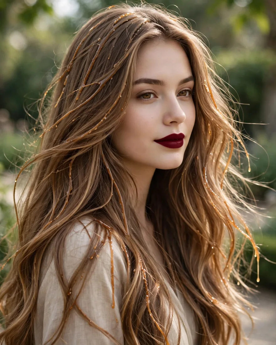 Caramel Drizzle Long Hair