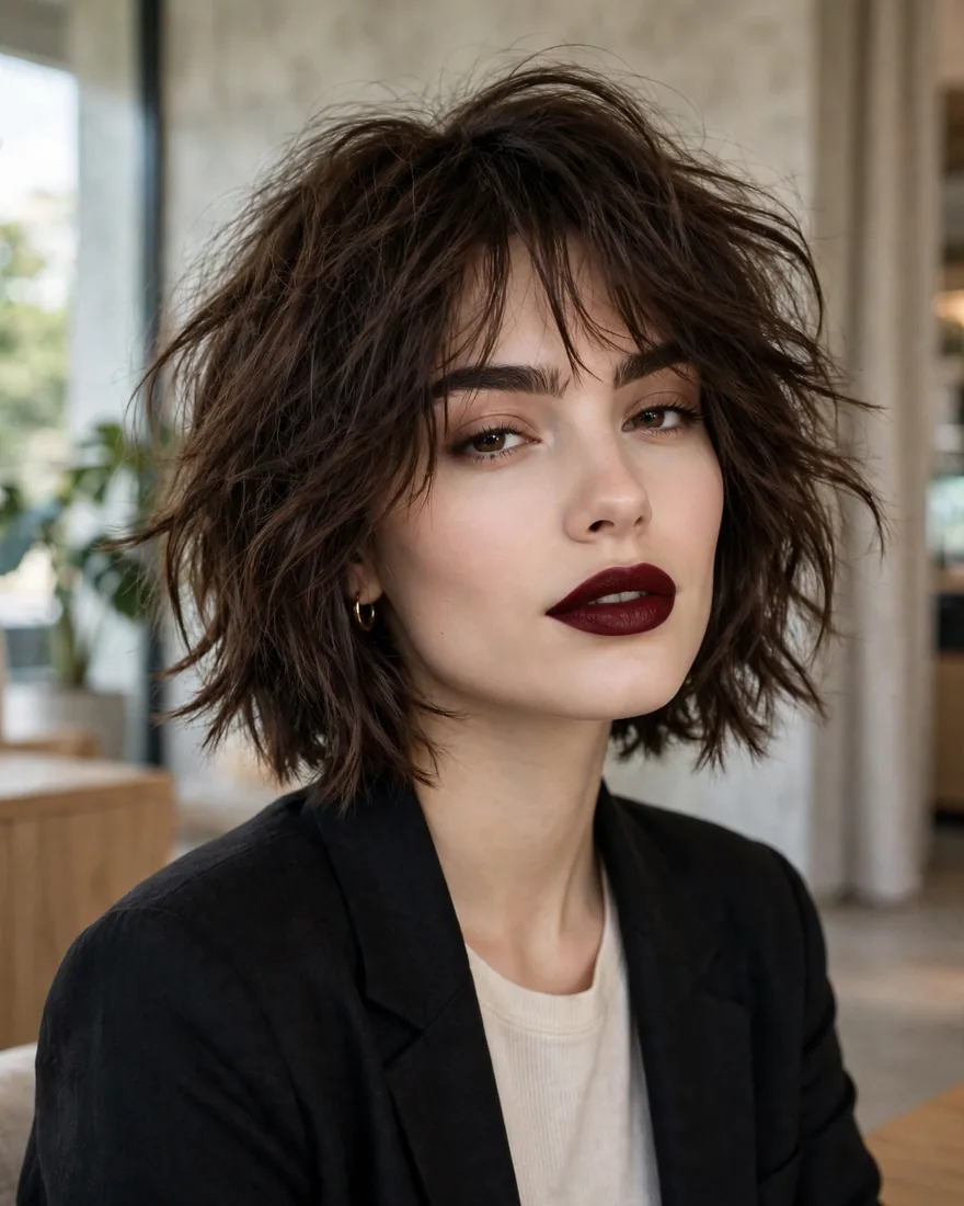 Choppy Butterfly Bob Short Hair Choppy Butterfly Bob Short Hair
