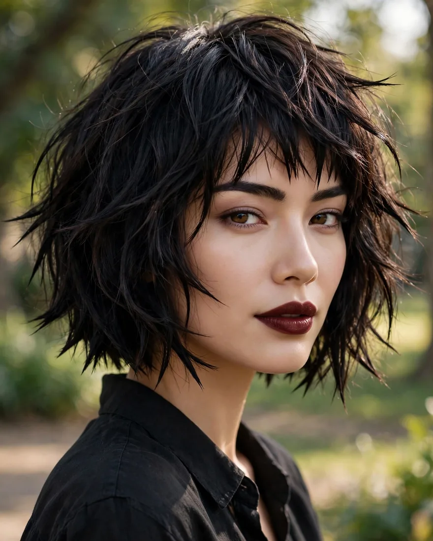 Choppy Razor Cut Bob
