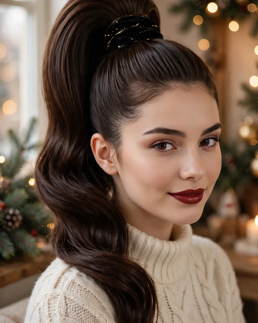 6. High Party Ponytail