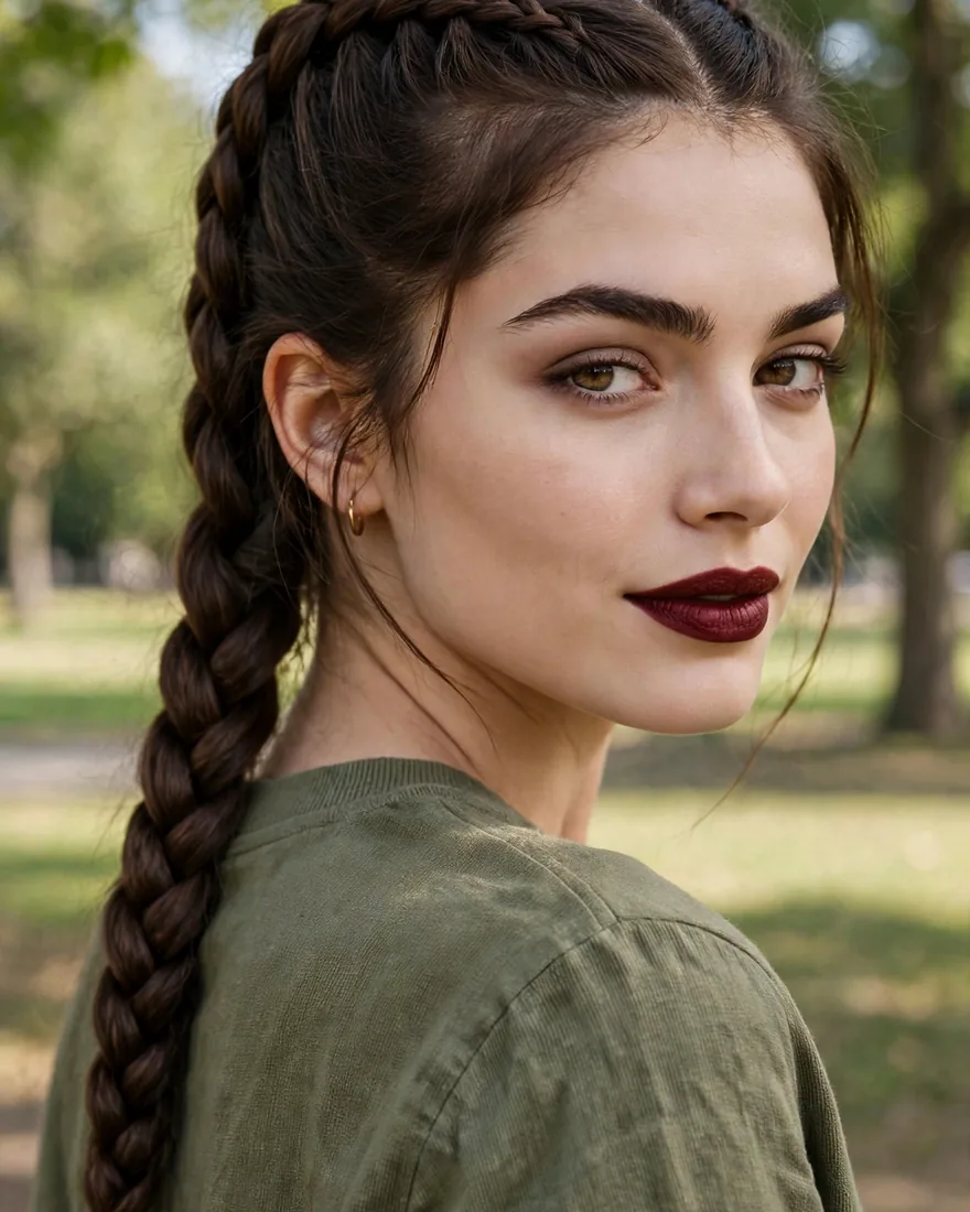 Classic Single Dutch Braid