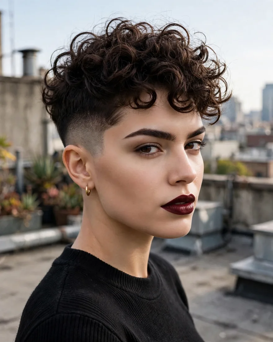 Curled Undercut