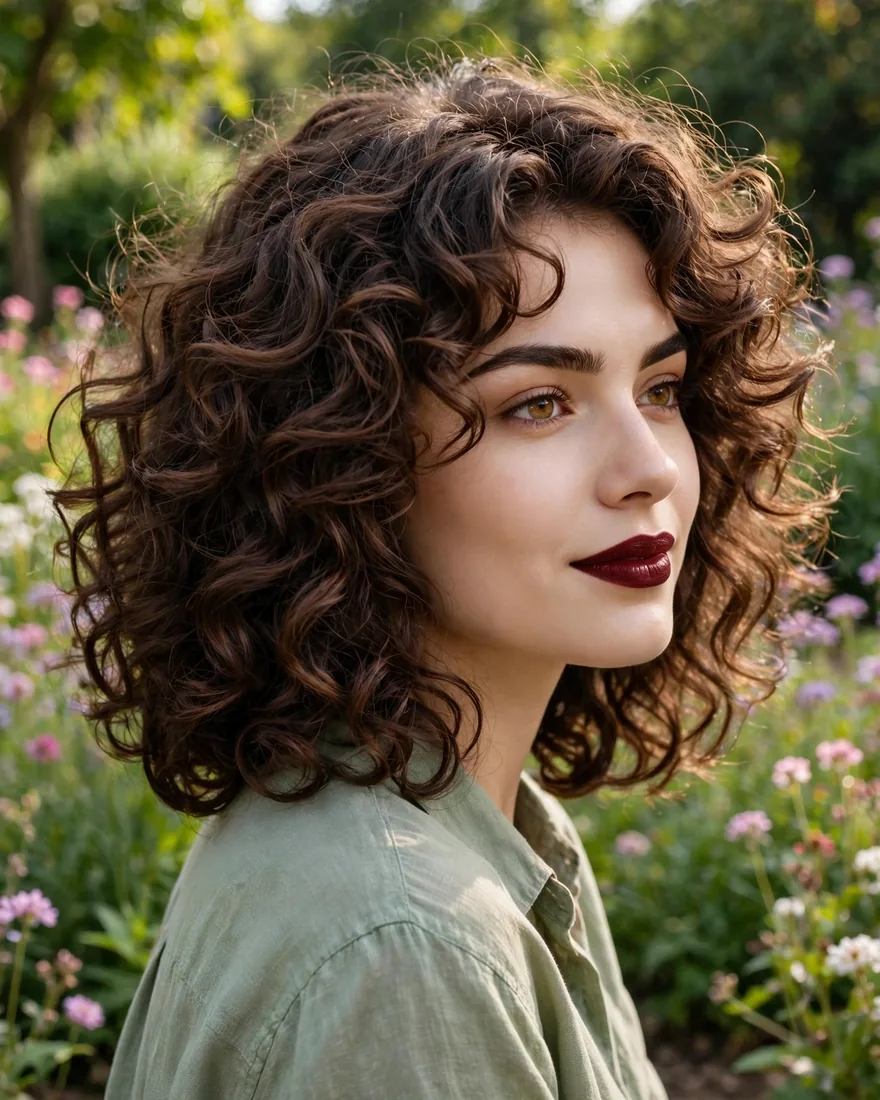 Curly Butterfly Lob Curly Butterfly Lob