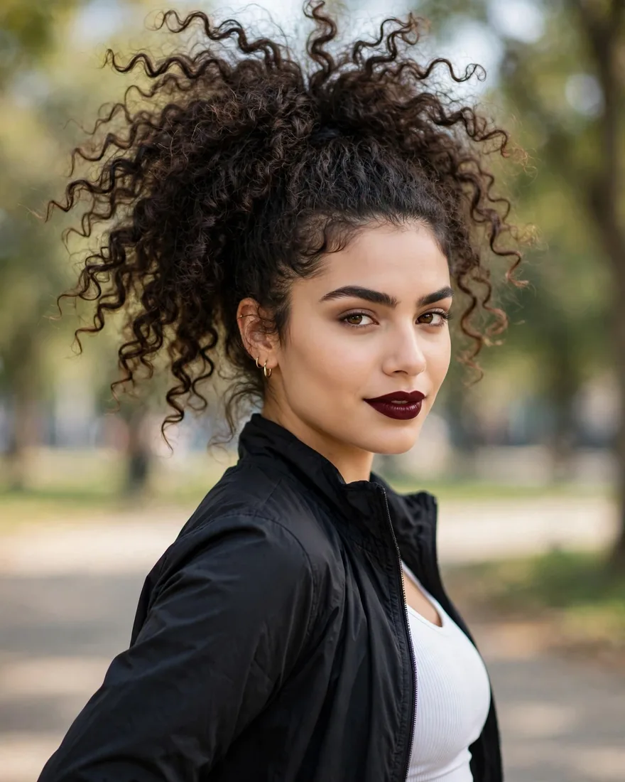 Curly High Ponytail