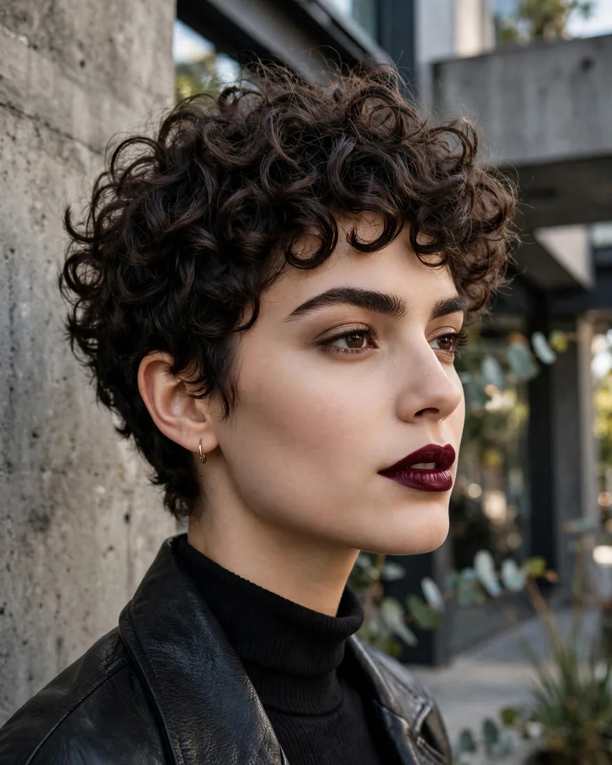Curly Pixie Cut