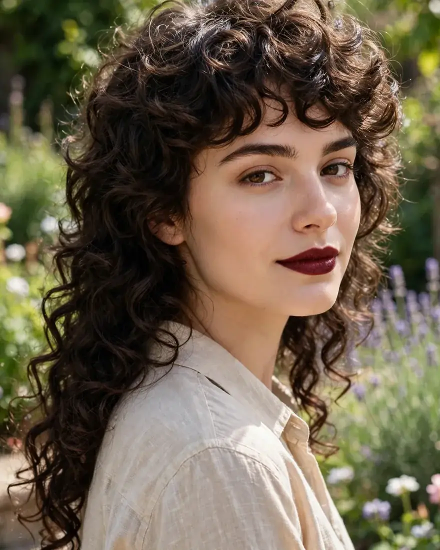 Curly Soft Mullet