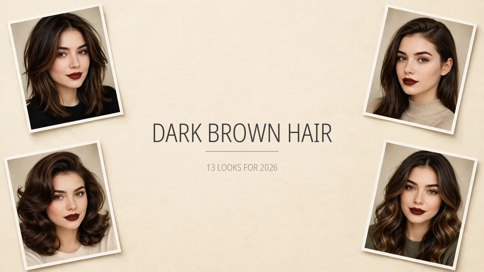 Dark Brown Hair 13 Looks 2026
