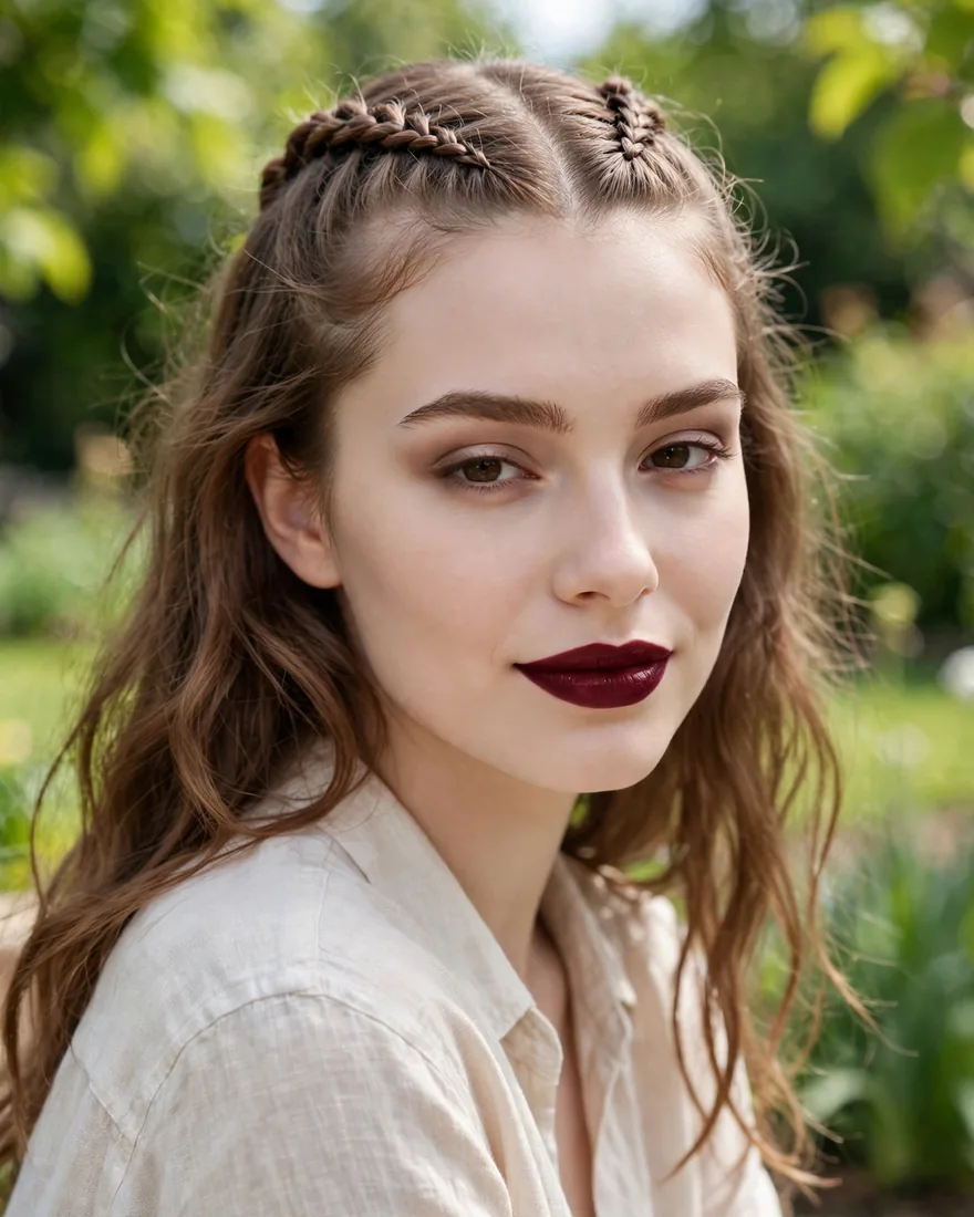 Double Baby Braids Crown