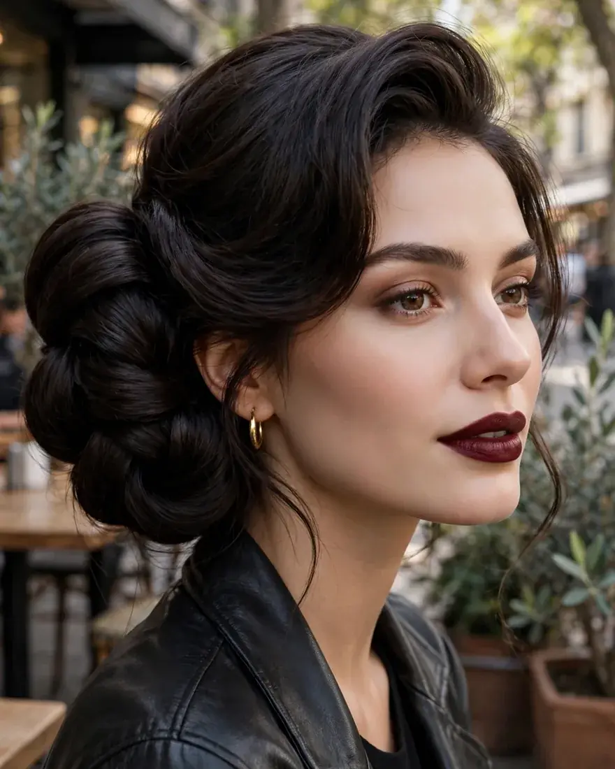7. Dramatic Side Bun