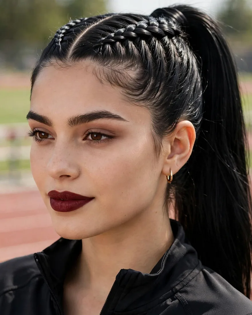 Dutch Braid Ponytail