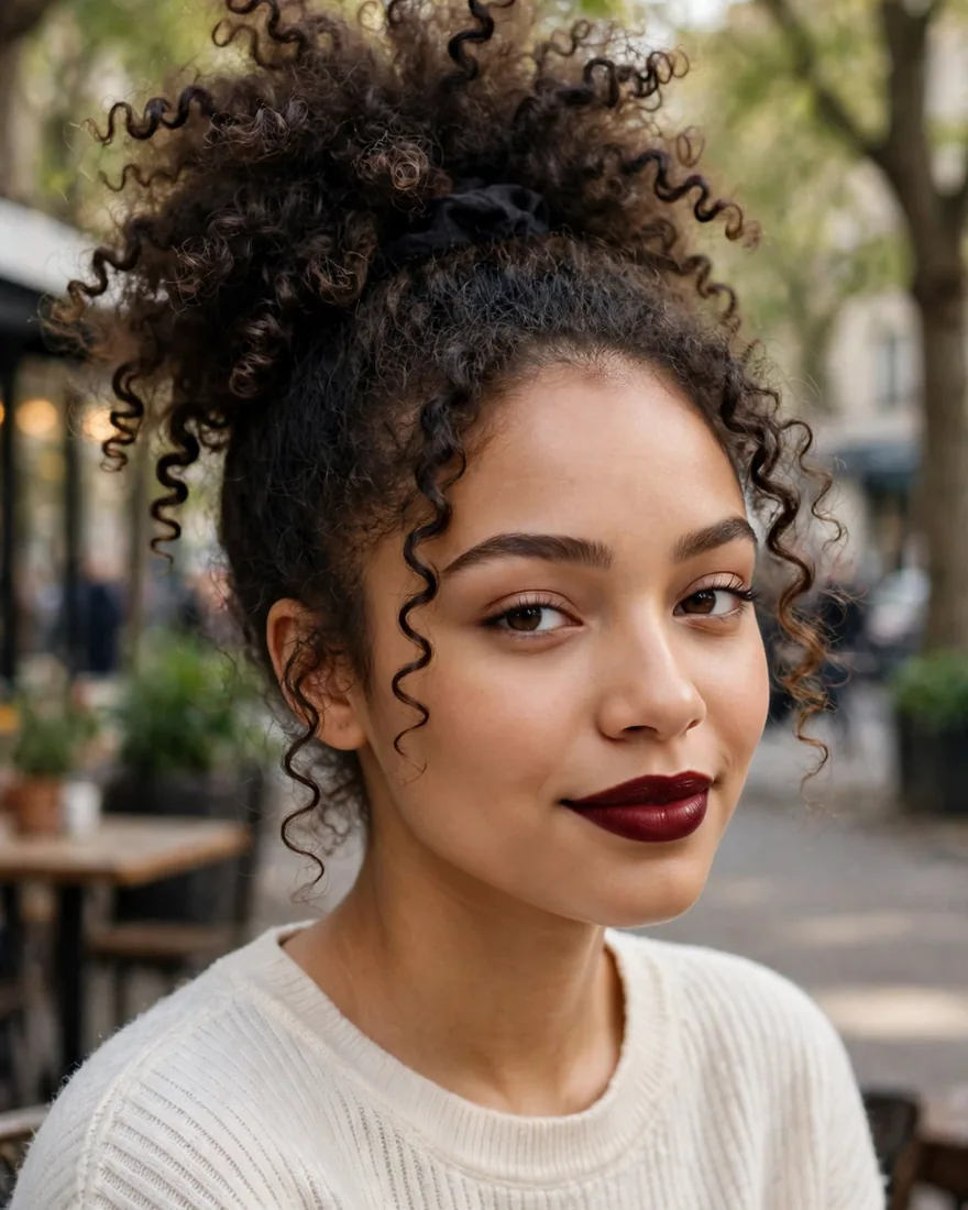 Pineapple Puff for Curls (3 min)