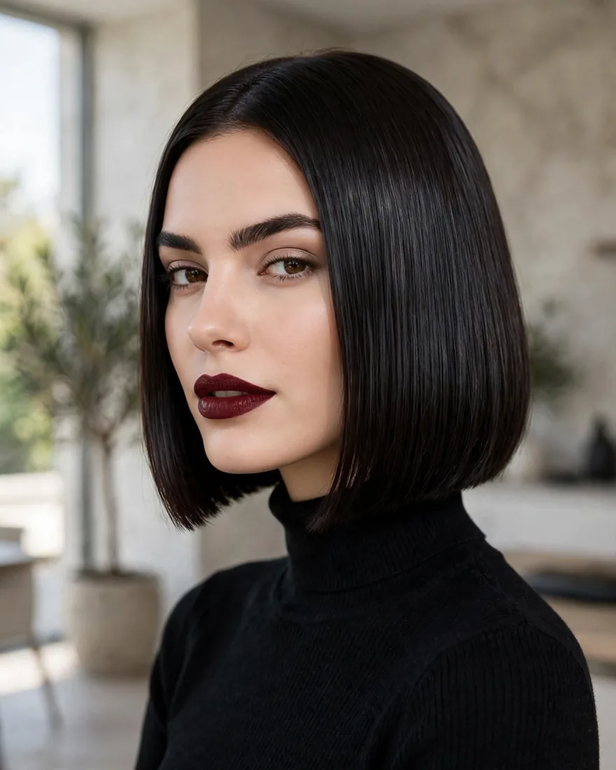 Blunt Bob Espresso Shine