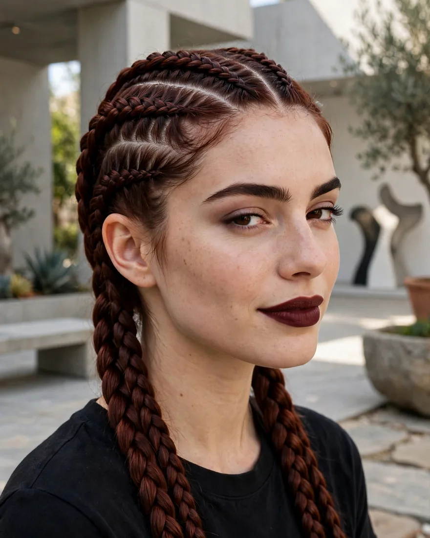 Four Dutch Braids