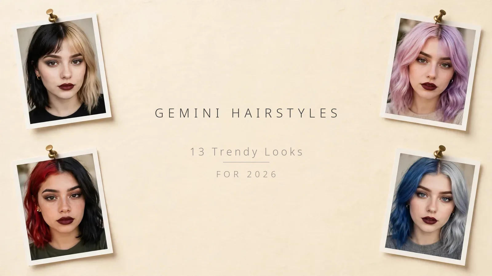 Gemini hairstyles - 13 trendy looks photo collage