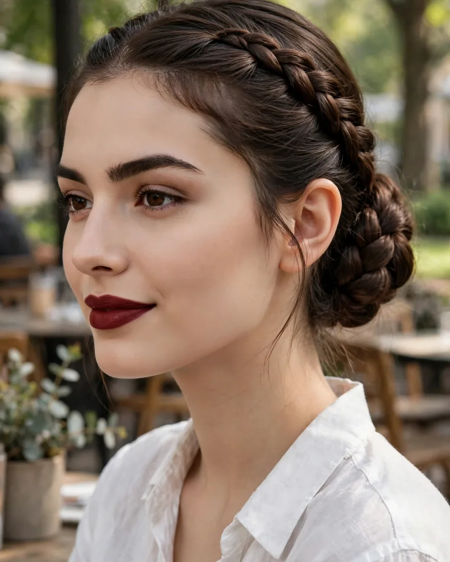 Low Braided Bun