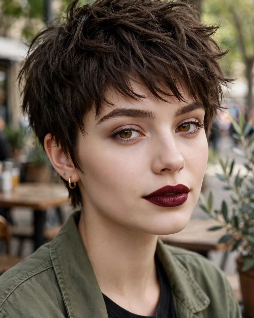 8. Boyish Textured Pixie
