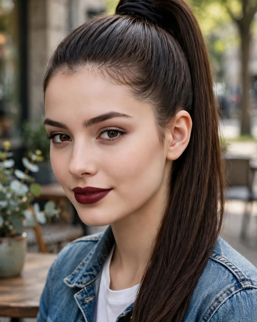 1. All-Day High Ponytail