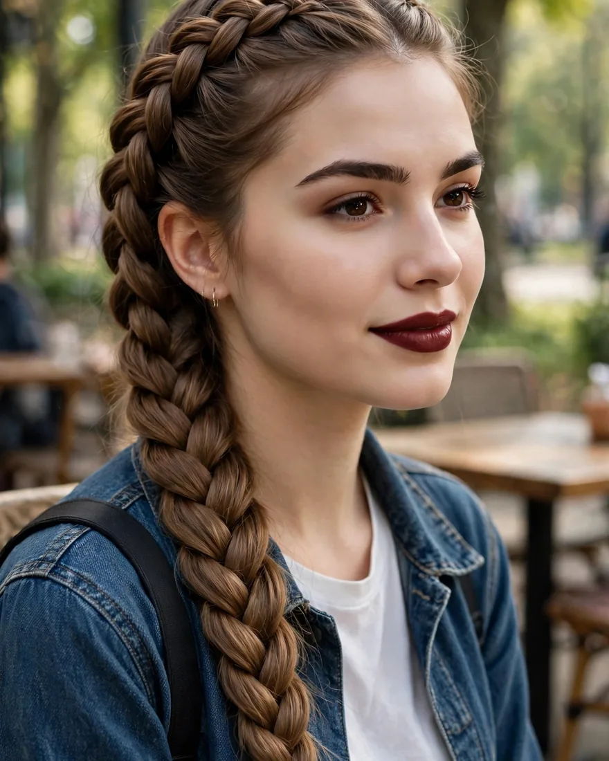 6. Classic French Braid for Long Days