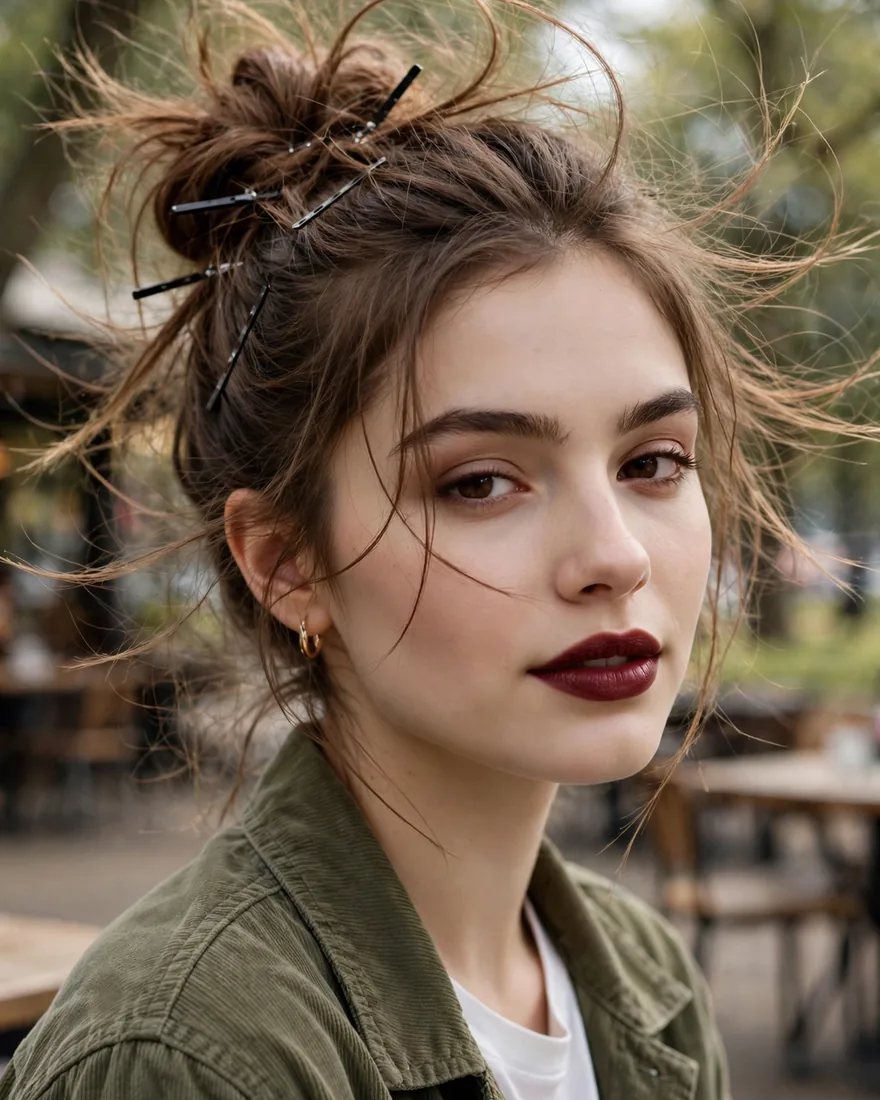 5. Windproof Messy Bun