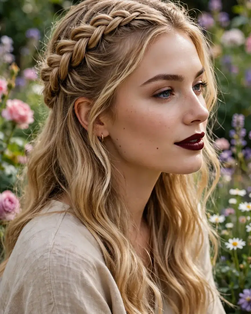 Half-Up Dutch Braid