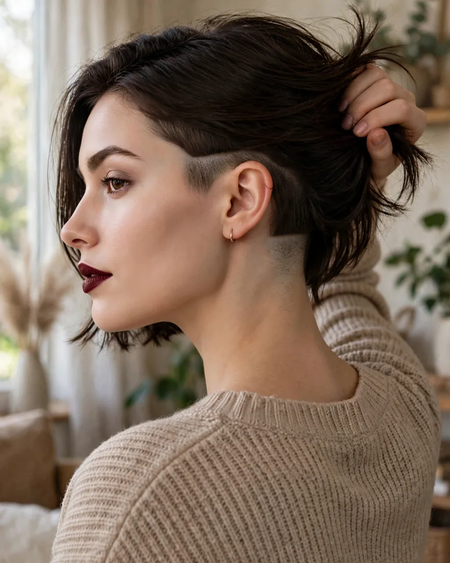 Hidden Nape Undercut Bob
