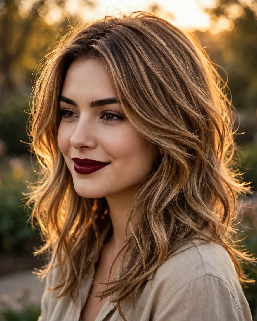 Honey-Touched Light Brown Layers