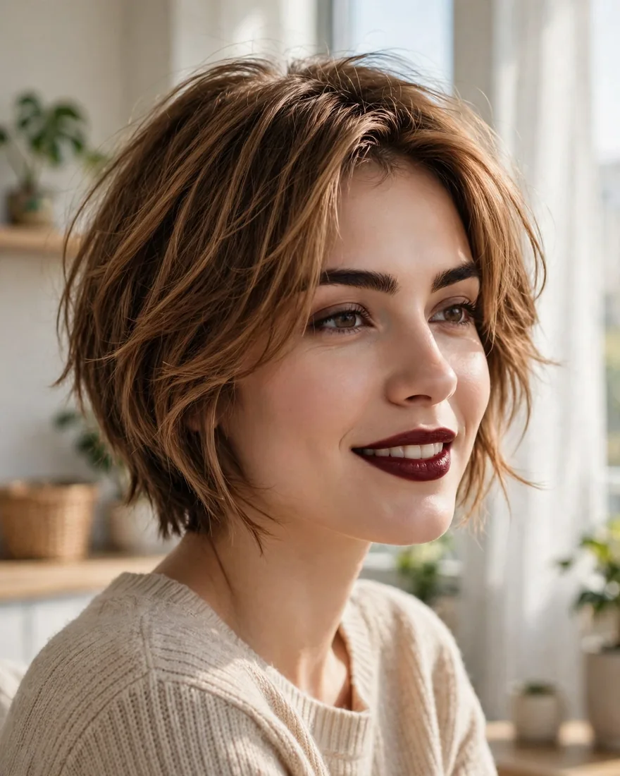 Layered Cut with Face-Framing Pieces