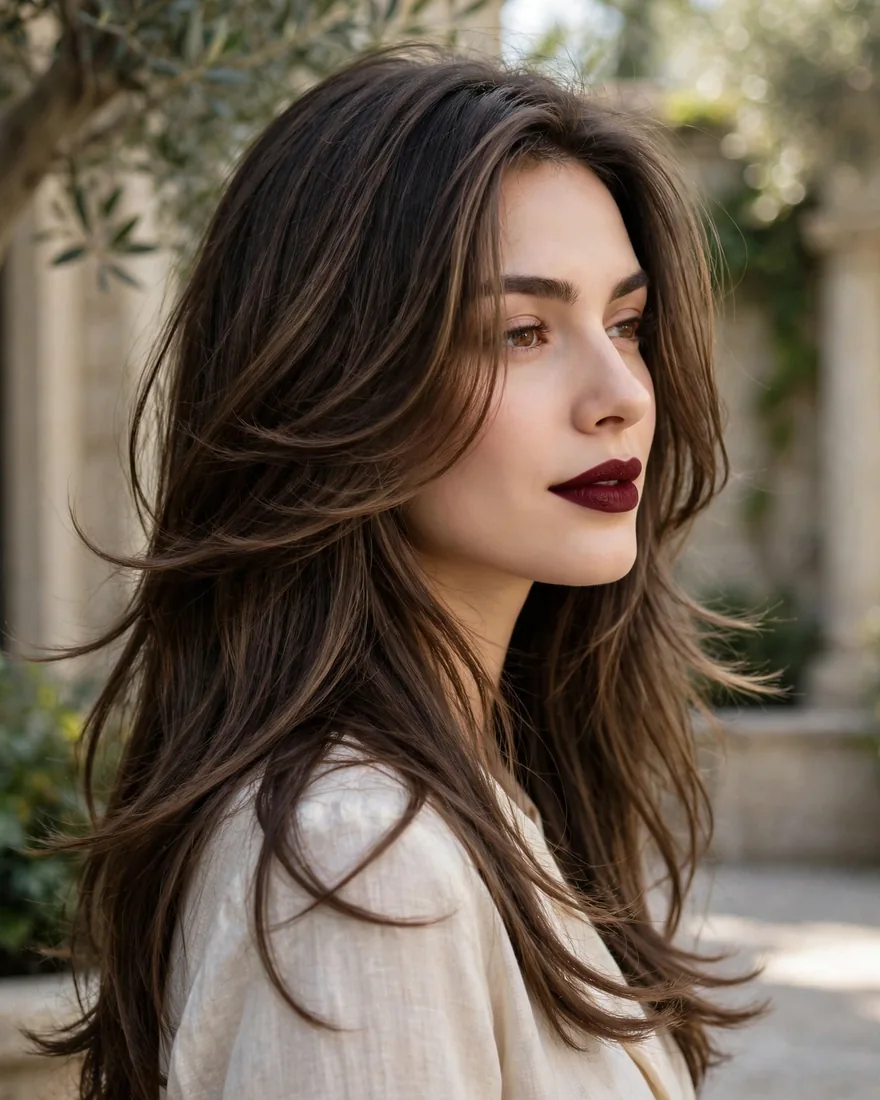 Classic Layered Cut Face Framing