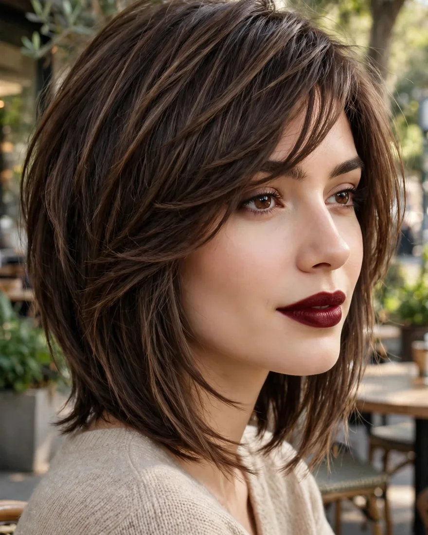 Long Pixie Bob with Side-Swept Bangs
