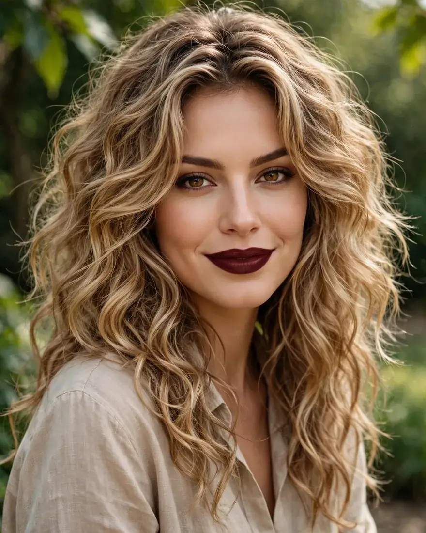 Loose Curl Shag With Long Layers