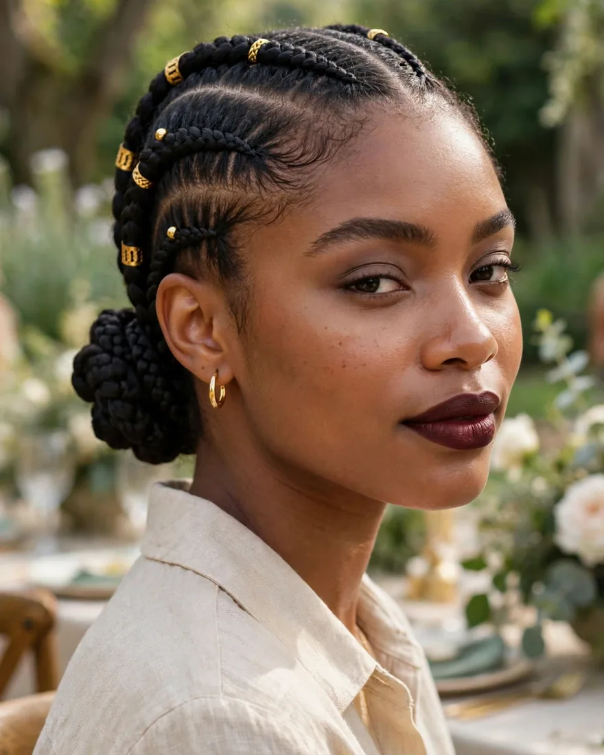 Low Braided Bun