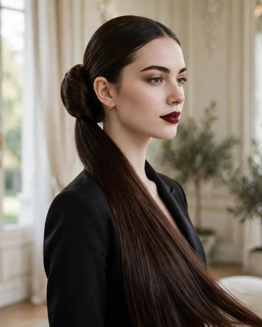 Low Sleek Bun
