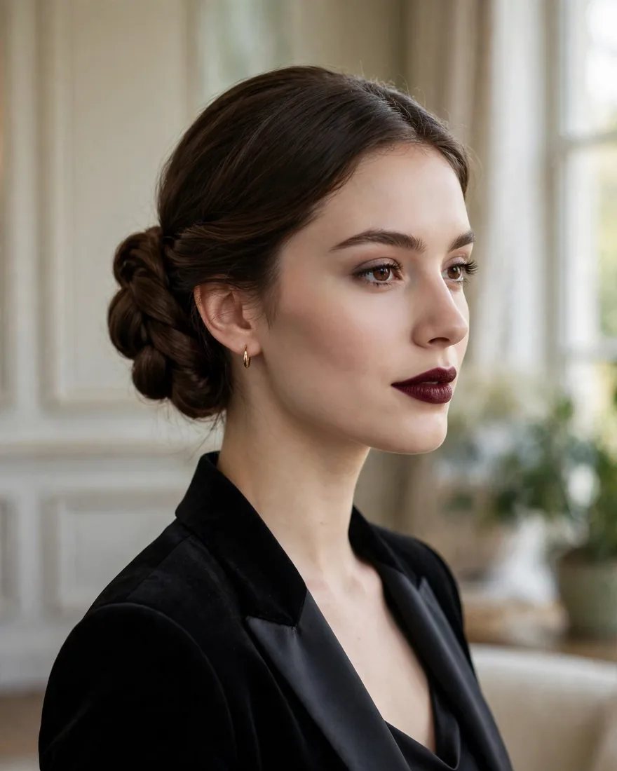 Low Twisted Chignon Low Twisted Chignon