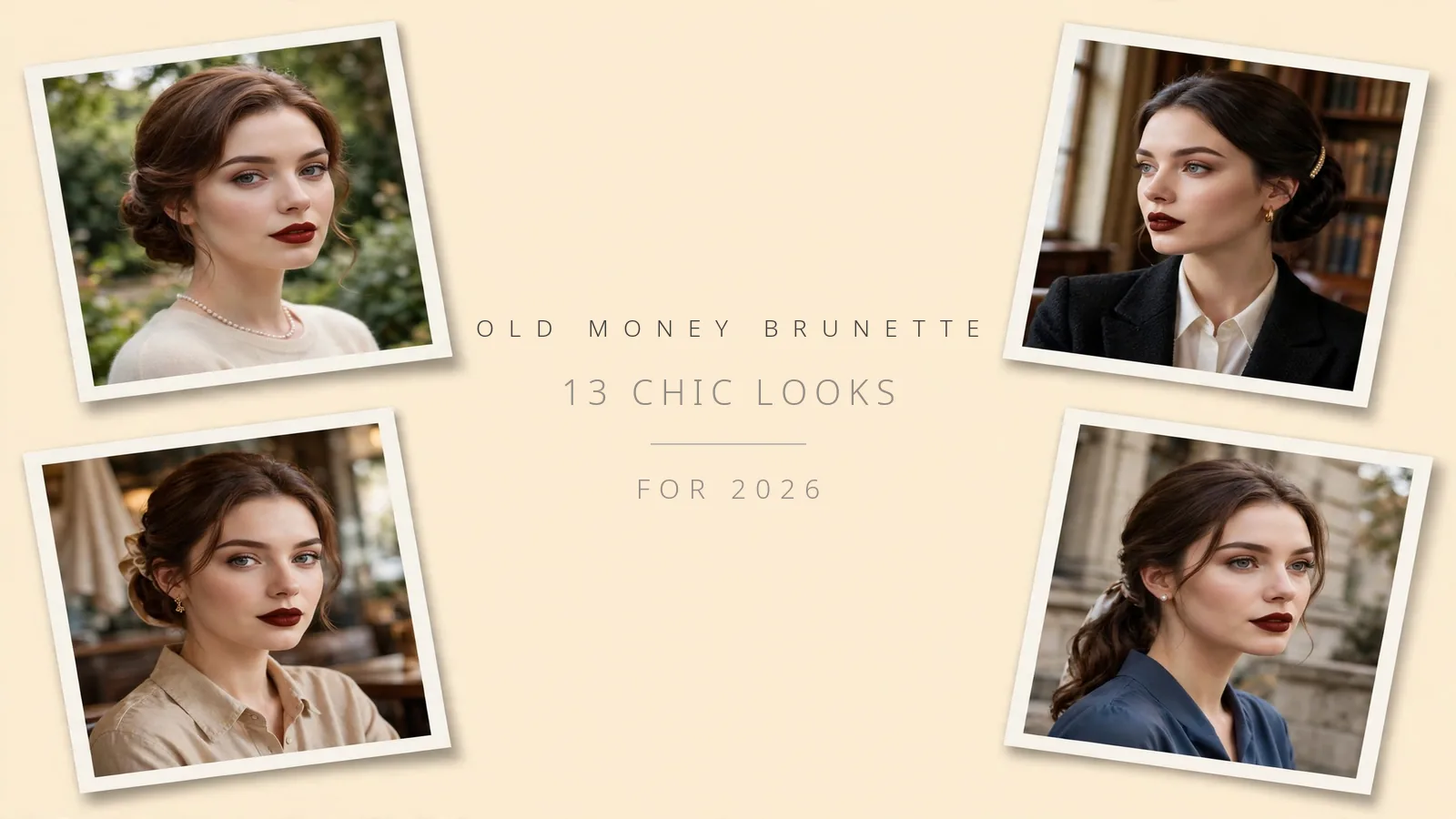 Old Money Brunette Hairstyles - 13 Chic Looks for 2026