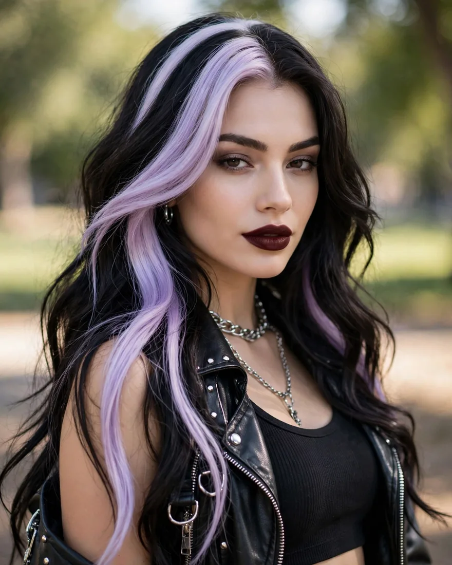 Pastel Lavender Skunk Hair