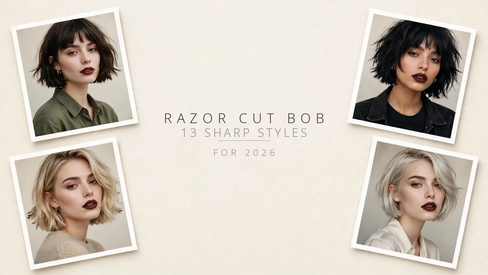 Razor Cut Bob - 13 Sharp Styles for 2026