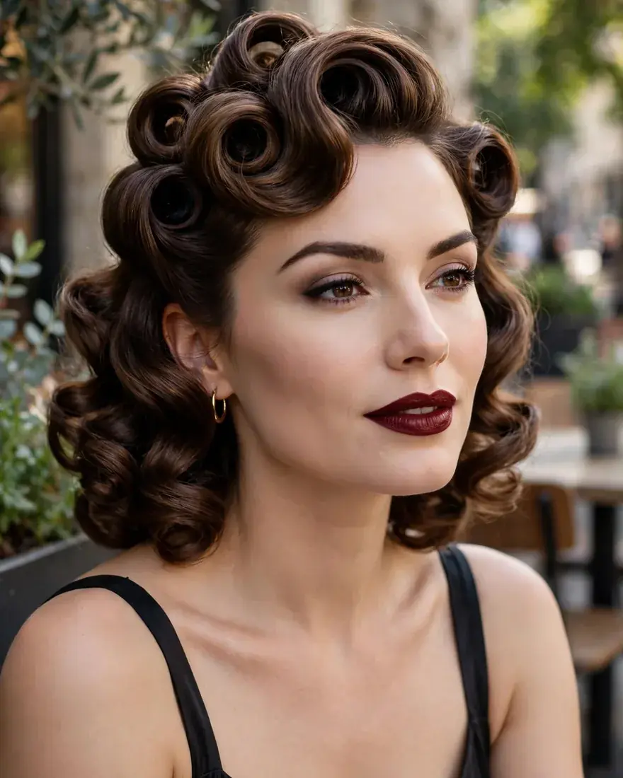 8. Retro Pin-Up Curls